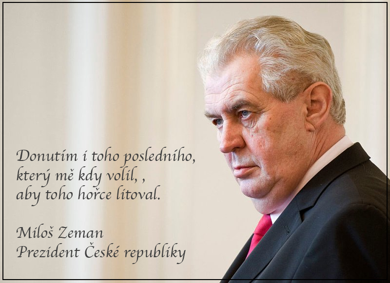 Zeman vzkaz volicum